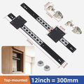 Upturn Folding Hidden Door Slide Rail Cabinet Clothing Cabinet Upturn Track Swing Door Pocket Hardware Accessories