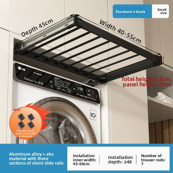Telescopic Wardrobe Cabinet Referral Pull Hanging Pants Rack Basket Push Pull Smooth Pants Rack