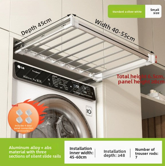 Telescopic Wardrobe Cabinet Referral Pull Hanging Pants Rack Basket Push Pull Smooth Pants Rack