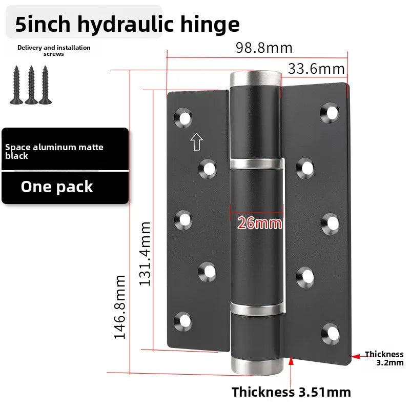 Hydraulic Buffer Invisible Hinge for Hidden Wooden Doors – Automatic & Silent