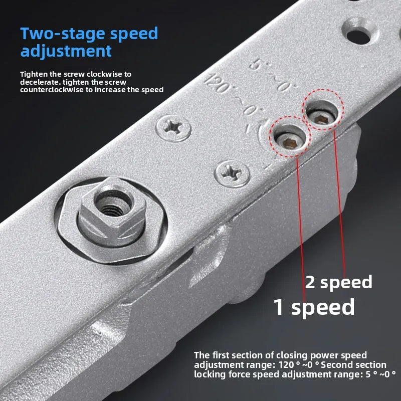 Heavy Duty Hydraulic Buffer Hidden Door Closer Hotel Door Slotted Hidden Automatic Door Closer