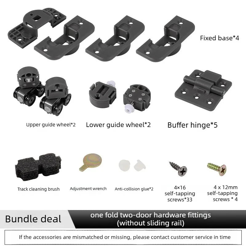 Walk-in Closet Folding Door Hardware Accessories 18 Plate Cloakroom Free Sliding Door Hanging Rail Hanging Slide Rail