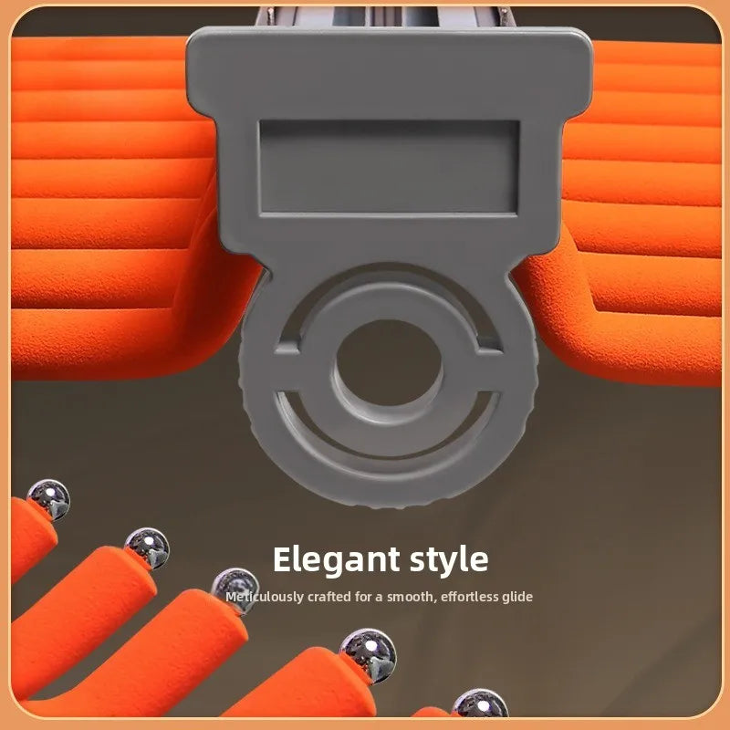 Cabinet Pull-out Pants Rack, Wardrobe Top Double-row Damping Pants Rack, Push-pull Retractable Pants Rack