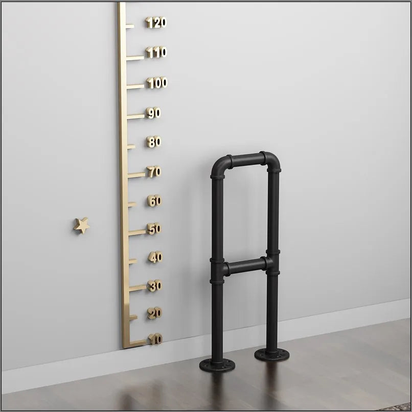 Simple Stair Handrail Household Elderly Children Household Fence Wrought Iron Water Pipe Indoor Creative Tone U-shaped Railing