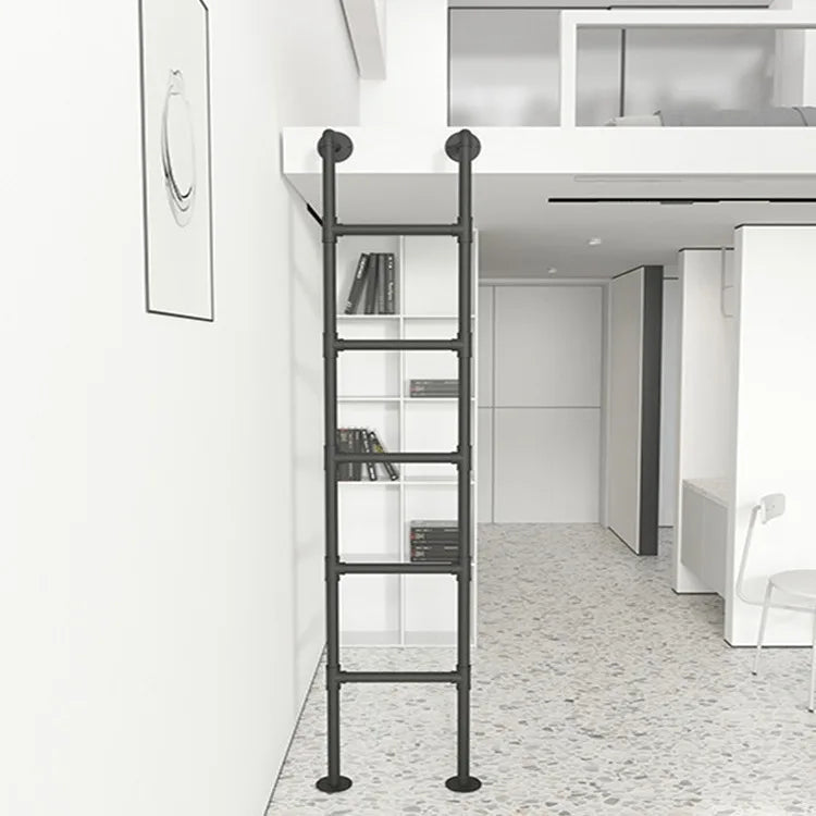 Nordic Ladder Household Straight Ladder Student Dormitory Up and Down Bed Ladder Loft Stairs Wrought Iron Loft Retro