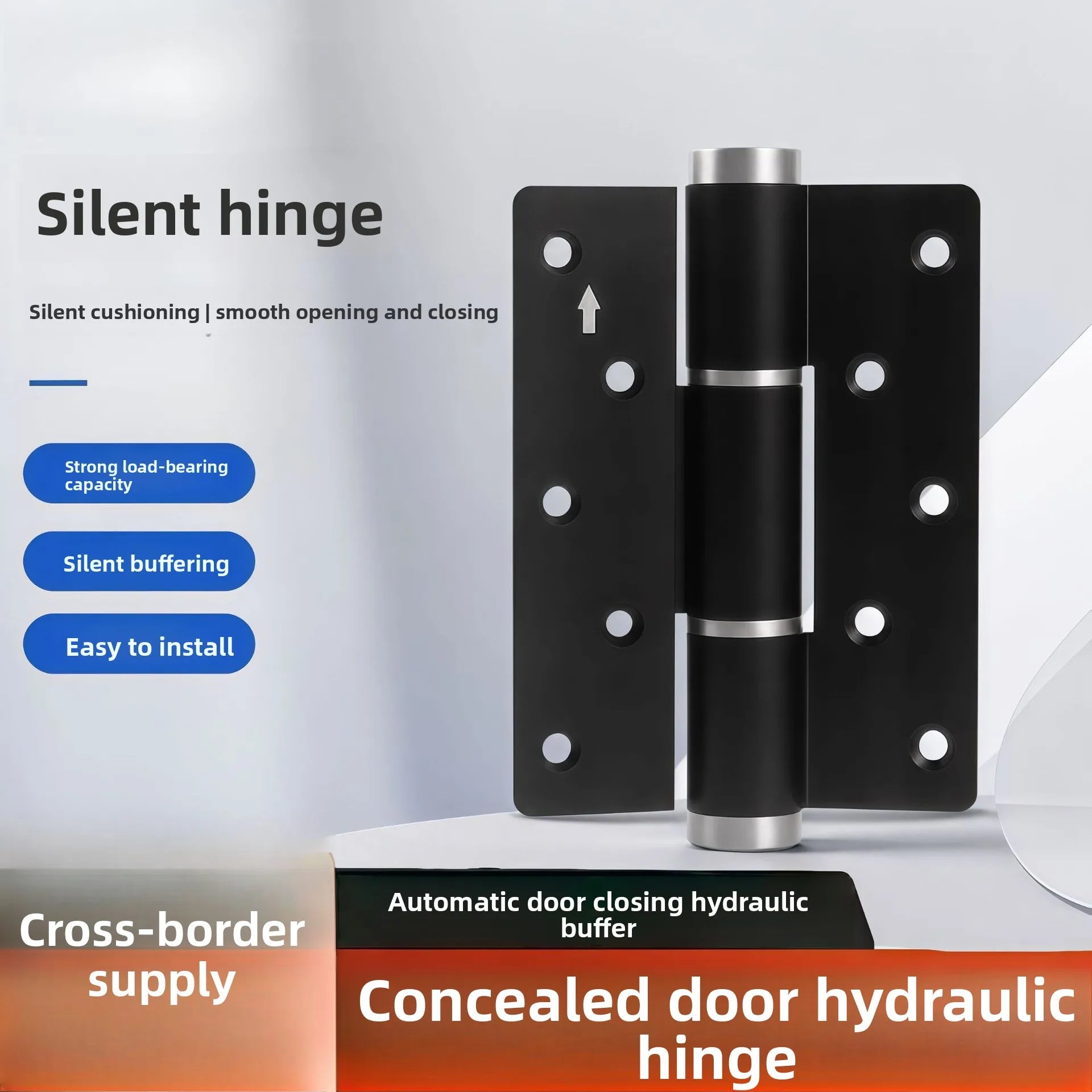 Hydraulic Buffer Hinge Invisible Hidden Door Wooden Door Hydraulic Silent Hinge Automatic Closed Door Buffer Hinge