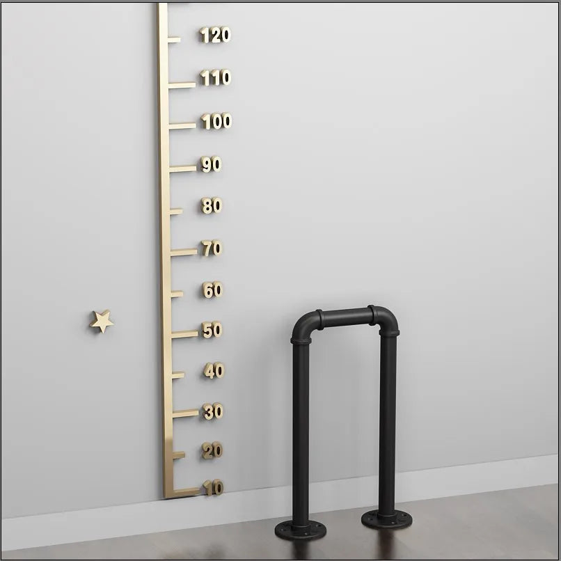 Simple Stair Handrail Household Elderly Children Household Fence Wrought Iron Water Pipe Indoor Creative Tone U-shaped Railing