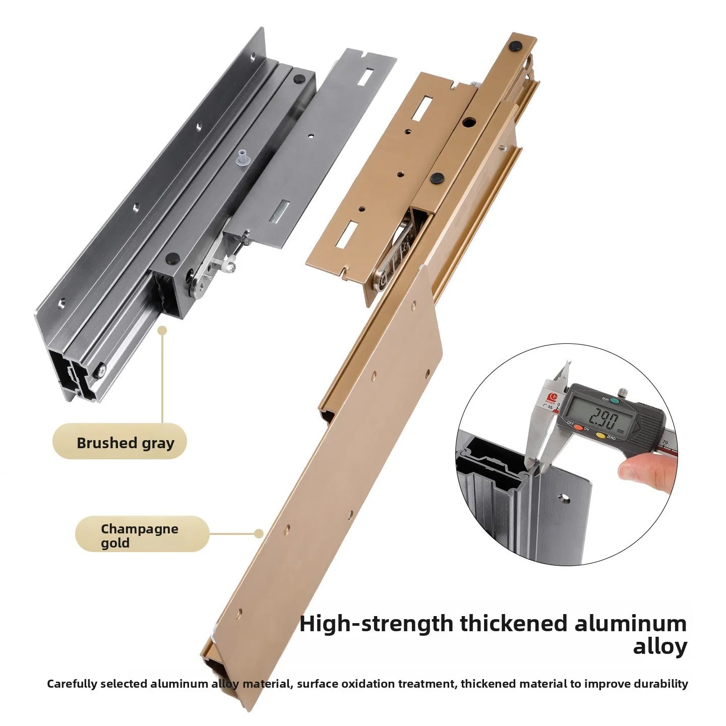 Invisible Rising Pull-out Table Hardware Extension Desk Slide Rail Folding Table Guide Rail Accessories