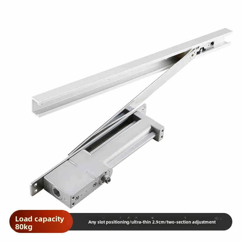 Hidden Door Closer – Ultra-thin Invisible, 90° Positioning & 85KG Load