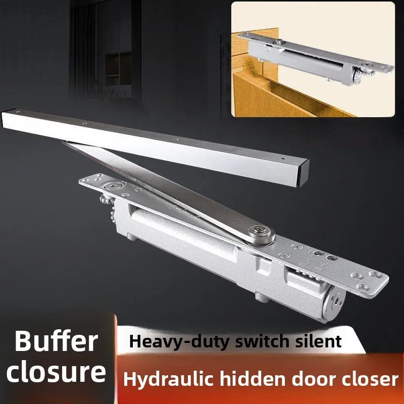 Heavy Duty Hydraulic Hidden Door Closer – Slotted Installation