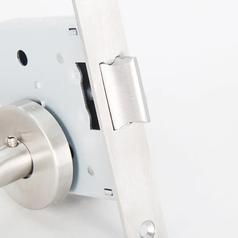 304 Stainless Steel Aisle Lock Stainless Steel Safety Channel Handle Single Tongue Aisle Fire Door Safety Lock