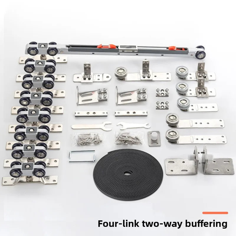 Three Linkage Two-way Buffer Hanger Two-three-four Linkage Sliding Door Silent Buffer Push-pull Upper Rail Accessories