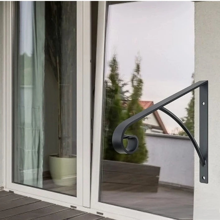 (Customization) Wall Installation 1-2 Steps White Handrails Outdoor Step Handrails Wrought Iron Stair Handrails