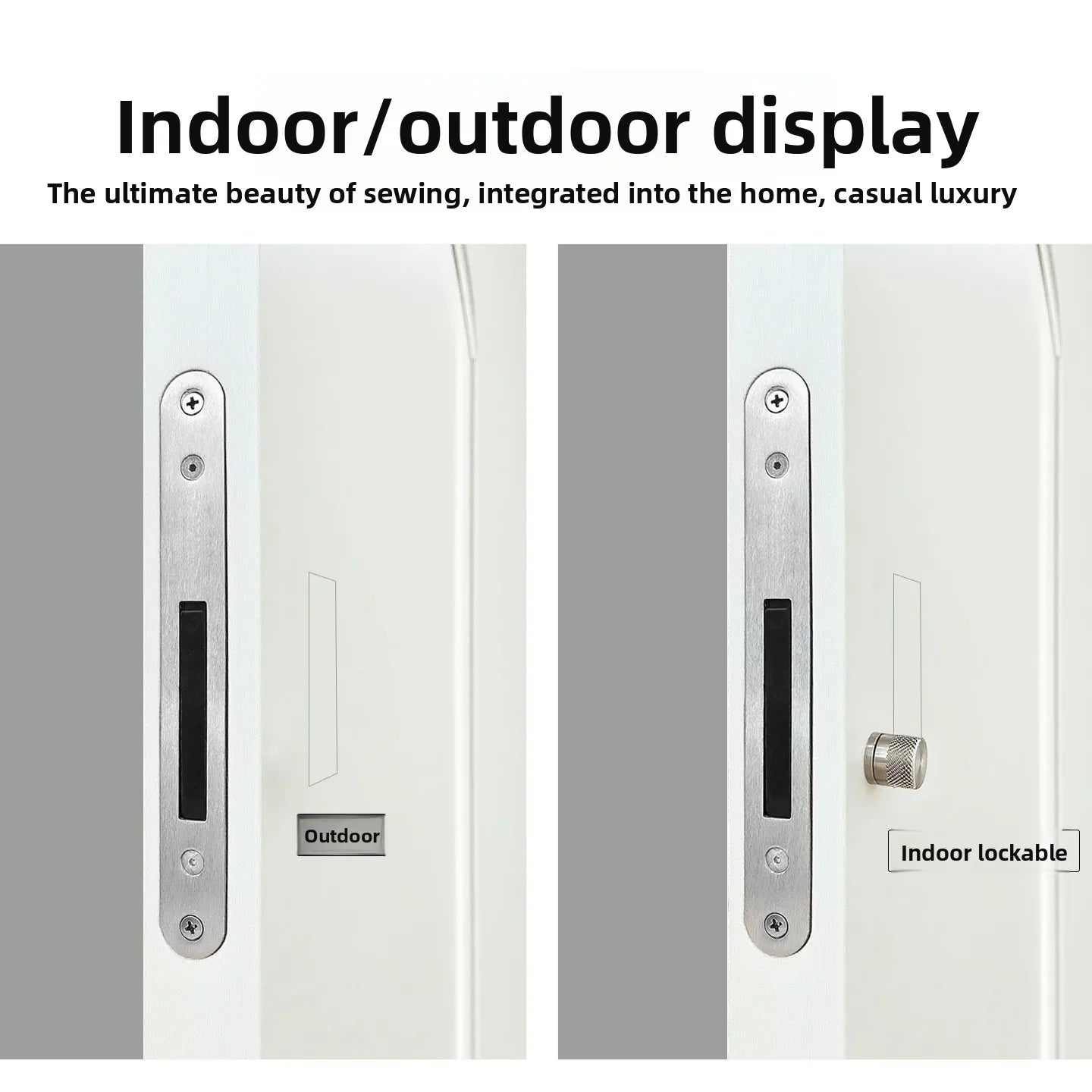 High-grade Handleless Invisible Door Lock Wooden Door Double-sided Press Door Magnetic Lock Minimalist Indoor Anti Hidden Lock