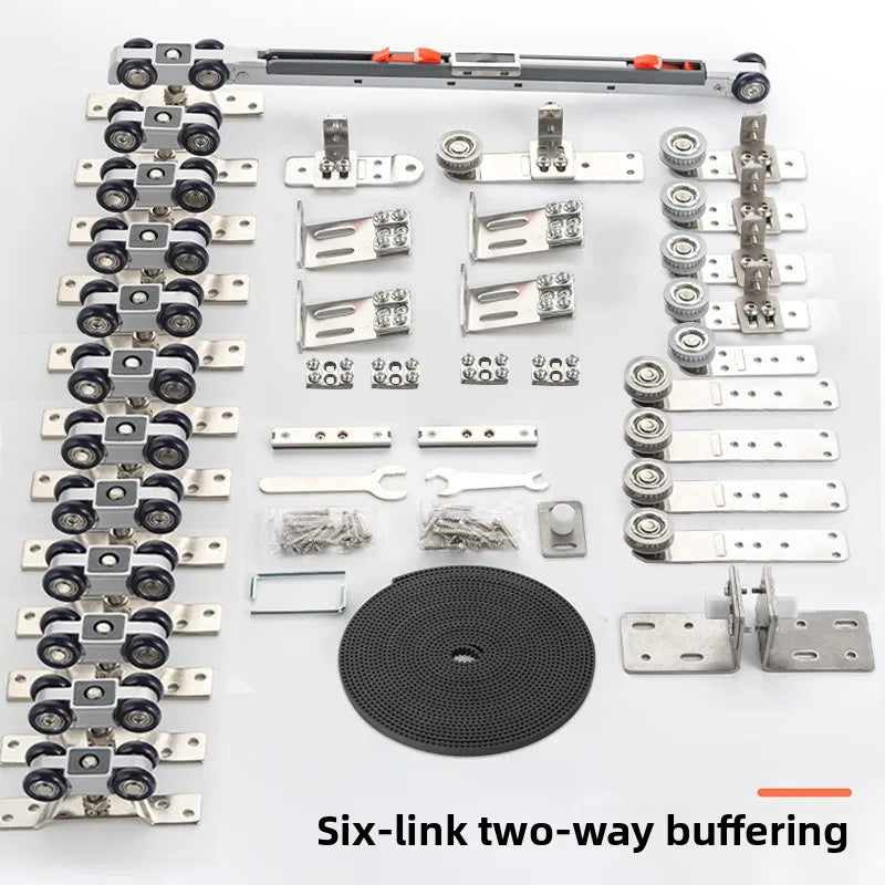 Three Linkage Two-way Buffer Hanger Two-three-four Linkage Sliding Door Silent Buffer Push-pull Upper Rail Accessories