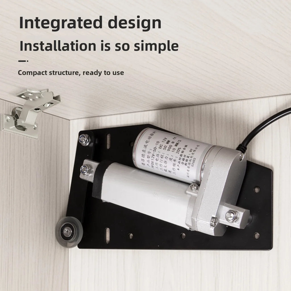 Intelligent Electric Air Conditioner Upturn Door Support Hardware Cabinet Door Double Push Synchronous Electric Push Rod