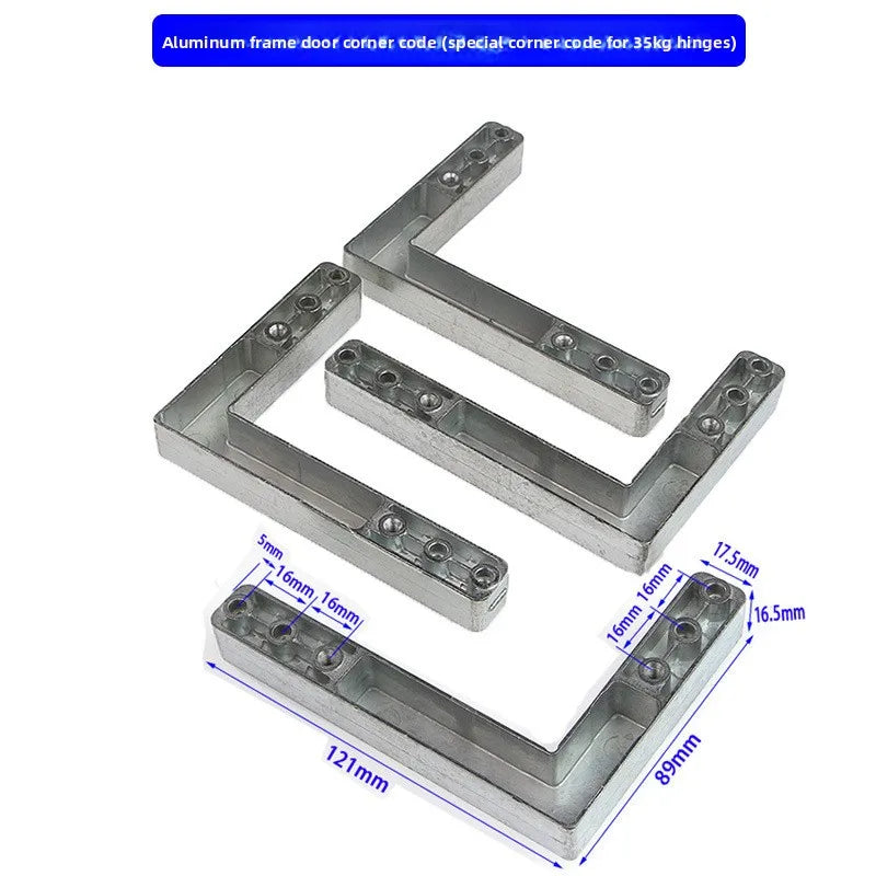 Aluminum Frame Door 3D Damping Hinge – Invisible Hydraulic Buffer