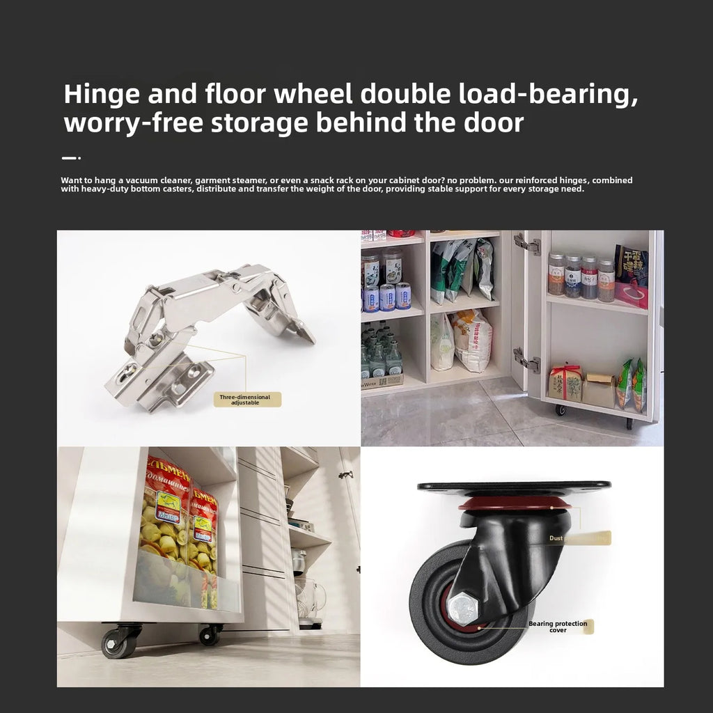 Refrigerator Storage Cabinet Door Hinge Hardware Full Set of Accessories Kitchen Locker Locker Double Door Large Angle Hinge