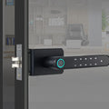 Broken Bridge Aluminum Fingerprint Smart Lock Translation Door Lock Sliding Door Waterproof Outdoor Electronic Lock Password