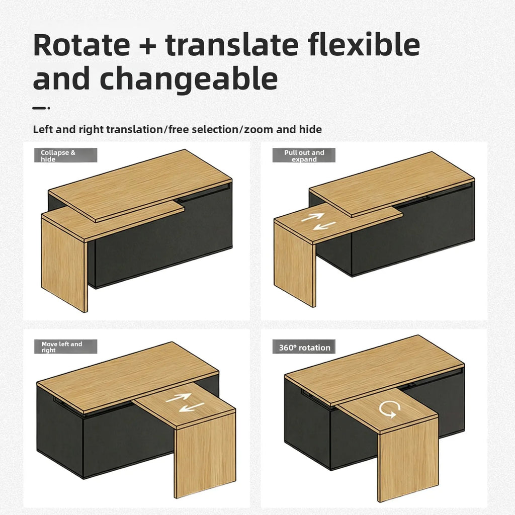 Translation Rotating Island Slide Rail Hardware Accessories Retractable Table Bar Guide Rail Pull Middle Island Rail Slide
