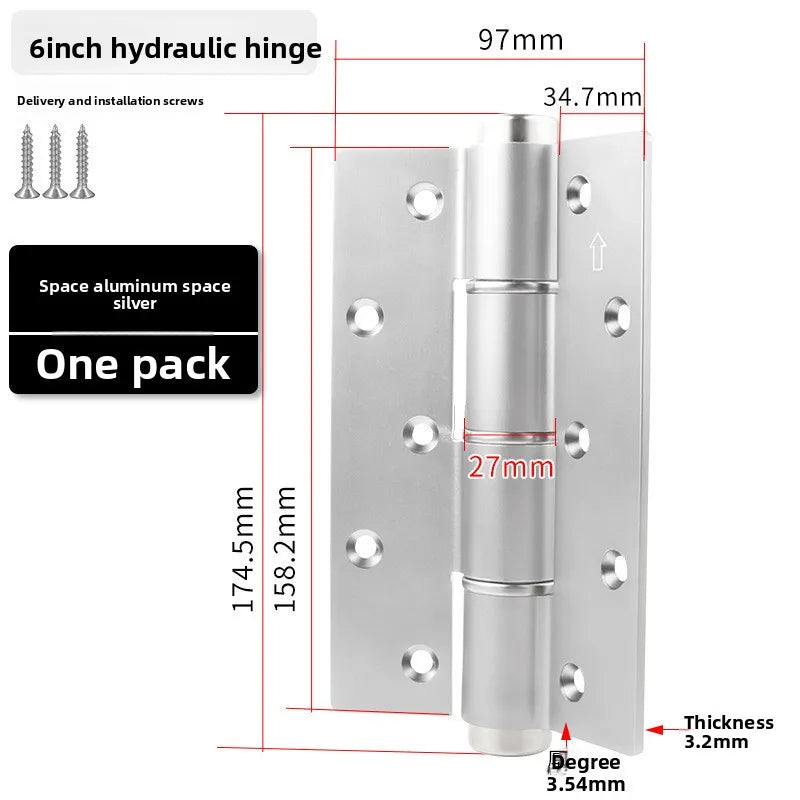 Hydraulic Buffer Invisible Hinge for Hidden Wooden Doors – Automatic & Silent