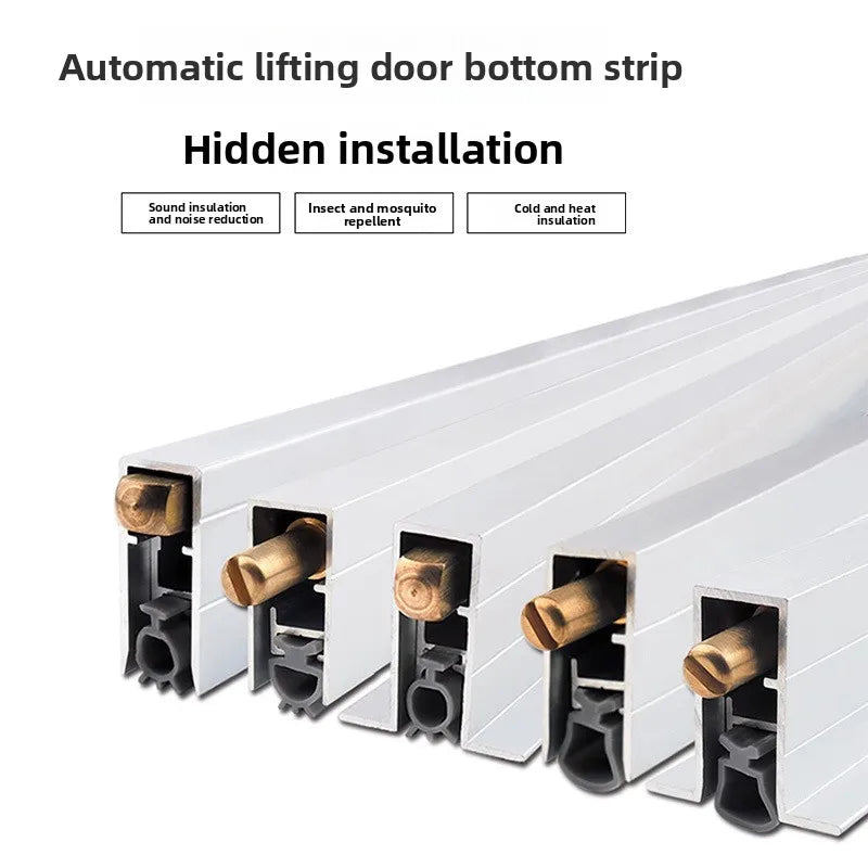 Automatic Lifting Dust Strip Household Insect Proof Sound Insulation Can Be Customized Length Special Sealing Strip for Door