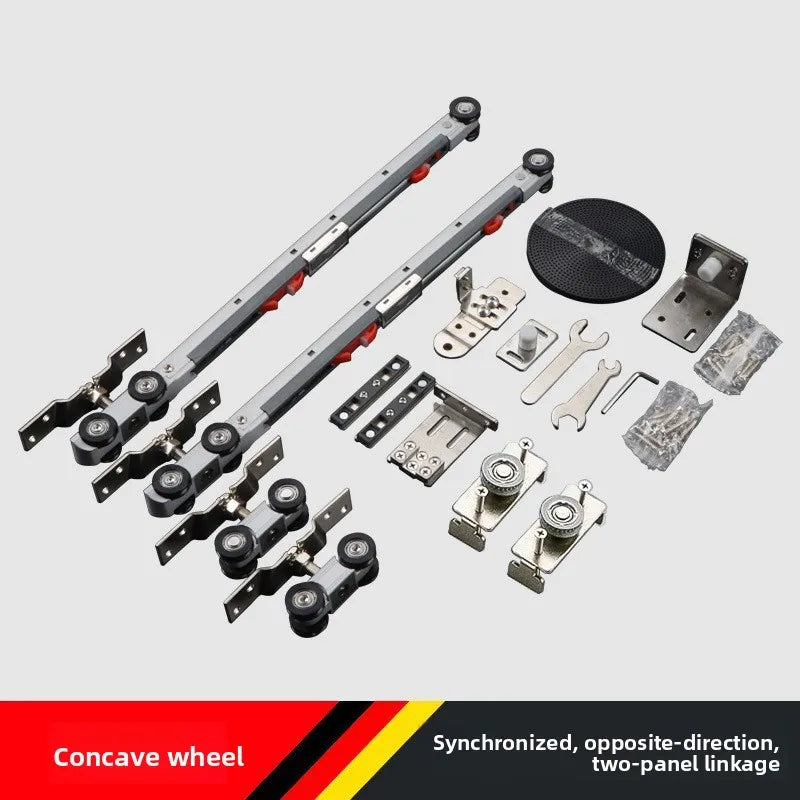 Three Linkage Two-way Buffer Hanger Two-three-four Linkage Sliding Door Silent Buffer Push-pull Upper Rail Accessories