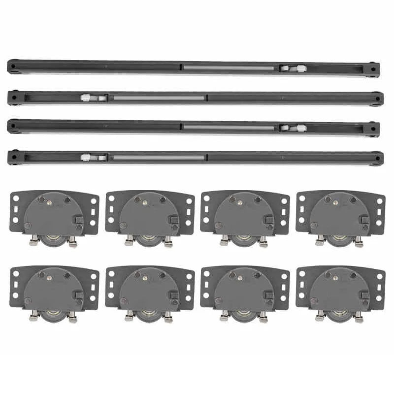 Furniture Sliding Door Pulley with Damping Cushion Accessories Sliding Door Track Pulley Silent Wardrobe Sliding Door Pulley