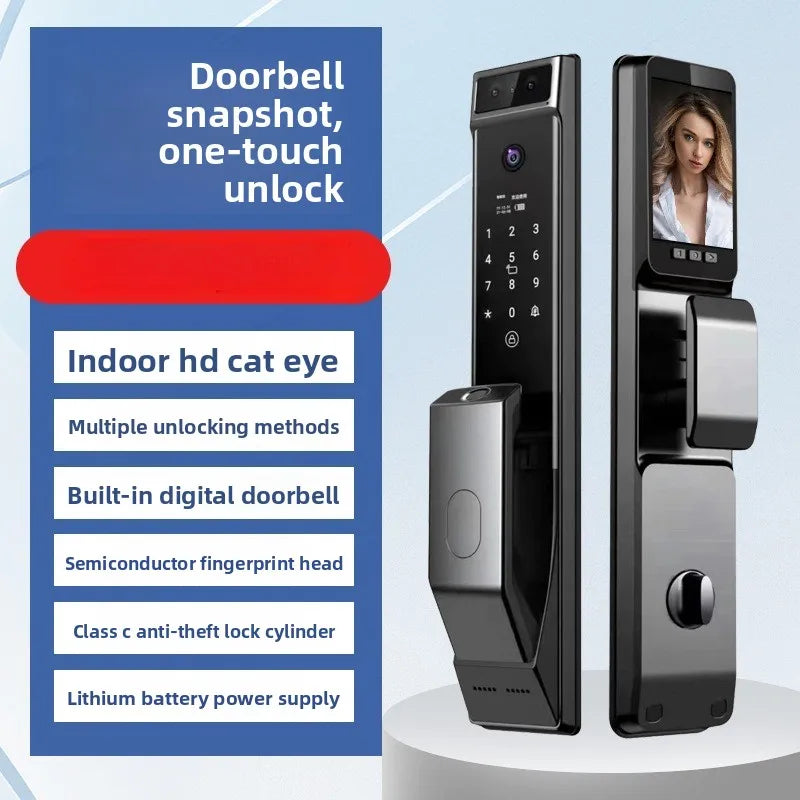 Facial Recognition & Finger Vein Smart Lock for Household Doors