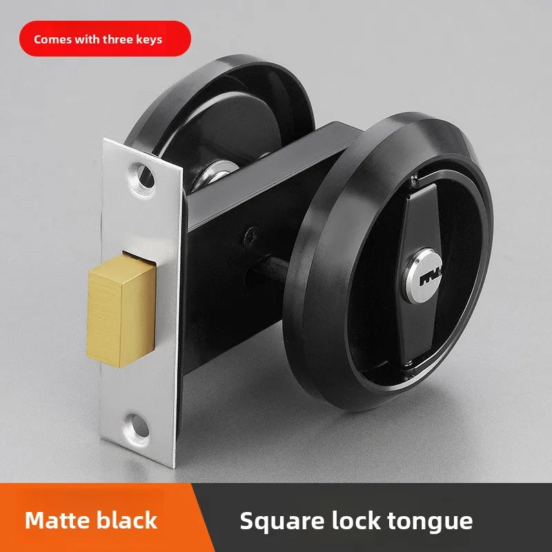 Household Pull Ring Anti-theft Dark Door Lock Hidden Double-sided Single Tongue Anti-theft Door Invisible Lock