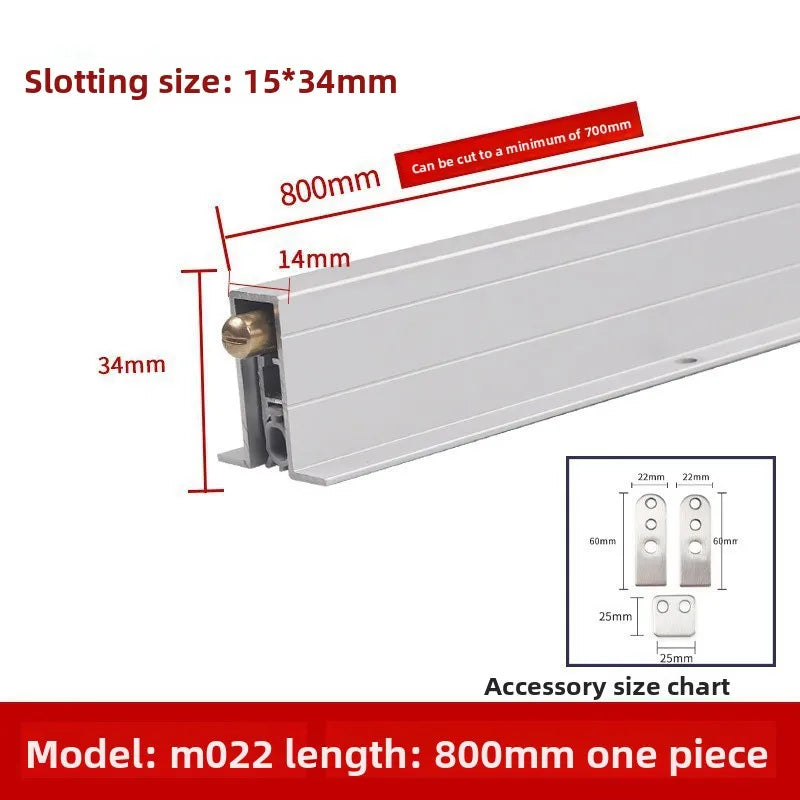 Automatic Lifting Dust Strip Household Insect Proof Sound Insulation Can Be Customized Length Special Sealing Strip for Door
