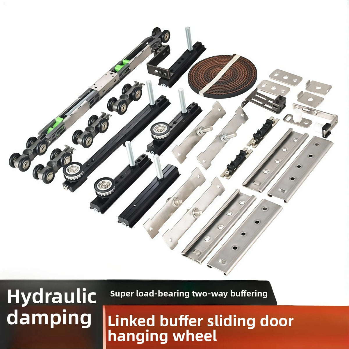 Three Linkage Two-way Buffer Hanger Two-three-four Linkage Sliding Door Silent Buffer Push-pull Upper Rail Accessories