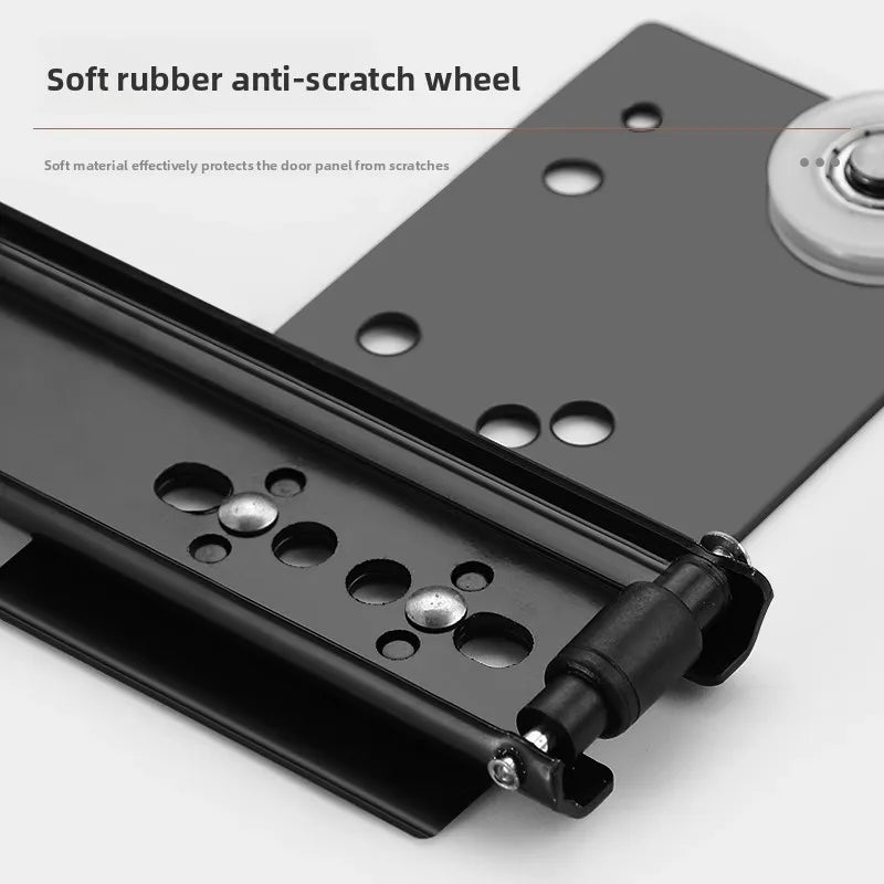 Hidden Swing Door Plug-in Track Cabinet Wardrobe Folding Telescopic Side Mount Reverse Swing Door Hardware Accessories