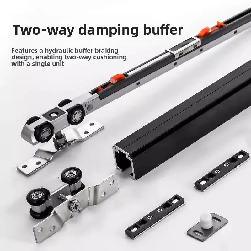 Three Linkage Two-way Buffer Hanger Two-three-four Linkage Sliding Door Silent Buffer Push-pull Upper Rail Accessories