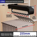 Pants Rack Telescopic Slide Rail Damping Wardrobe Multifunctional Built-in Non-punching Hanging Rod Top Pull-out Pants Rack
