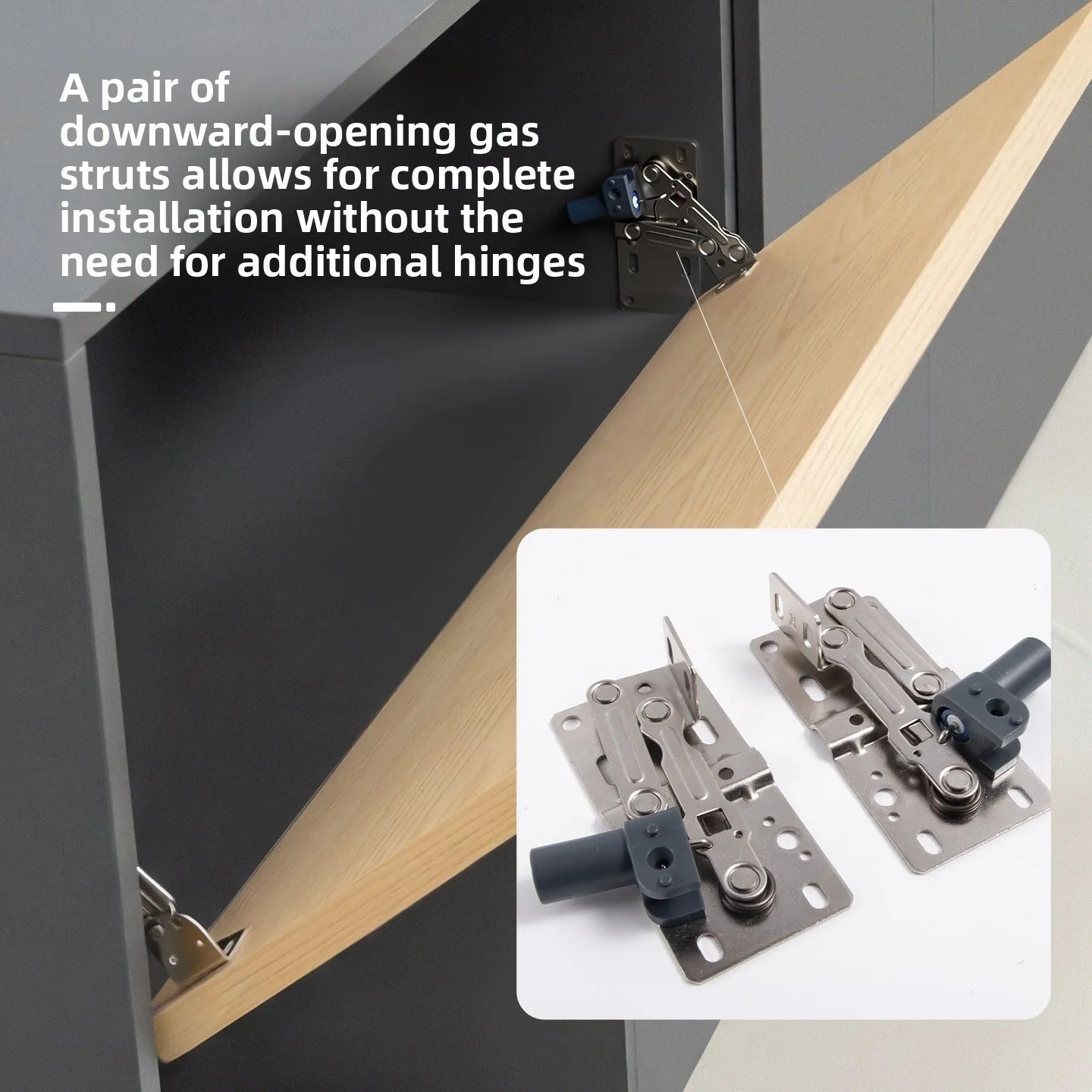 45° Under-turn Damping Hinge for Sink & Lower Cabinet Doors