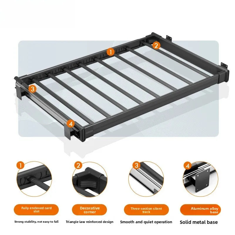 Telescopic Wardrobe Cabinet Referral Pull Hanging Pants Rack Basket Push Pull Smooth Pants Rack