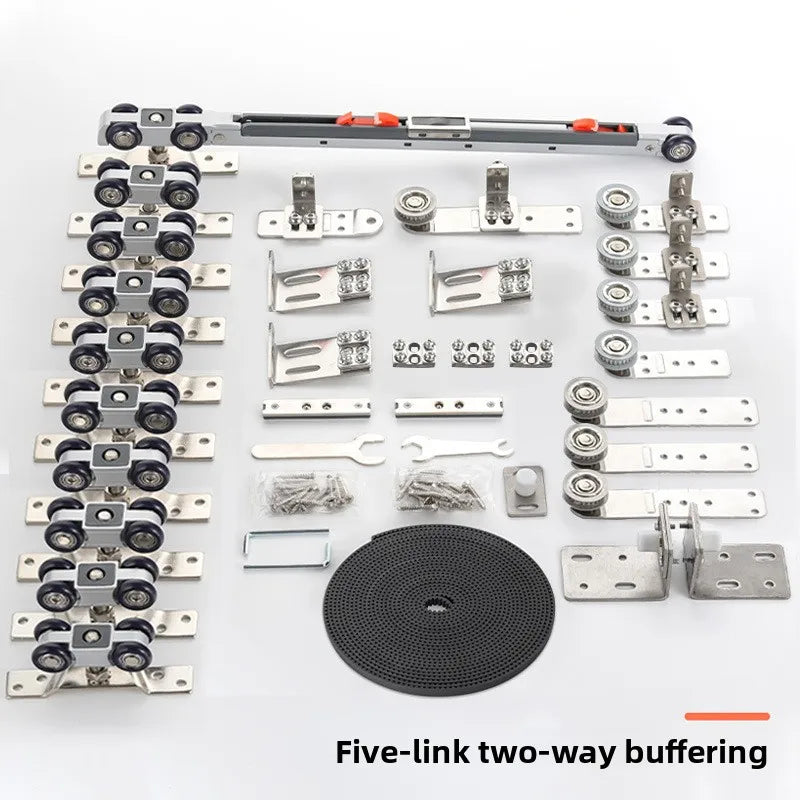 Three Linkage Two-way Buffer Hanger Two-three-four Linkage Sliding Door Silent Buffer Push-pull Upper Rail Accessories