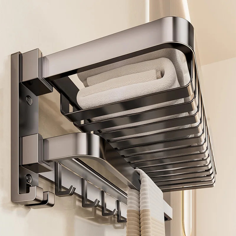 Gun Ash Towel Rack, Toilet Rack, Non-punching Bathroom Rack, Integrated Pendant, Toilet, Bathroom Towel Rack
