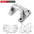 Stone Door Invisible Hinge Heavy-duty Hidden Door 180-degree Adjustable Hidden Door Hinge Two-dimensional Adjustable