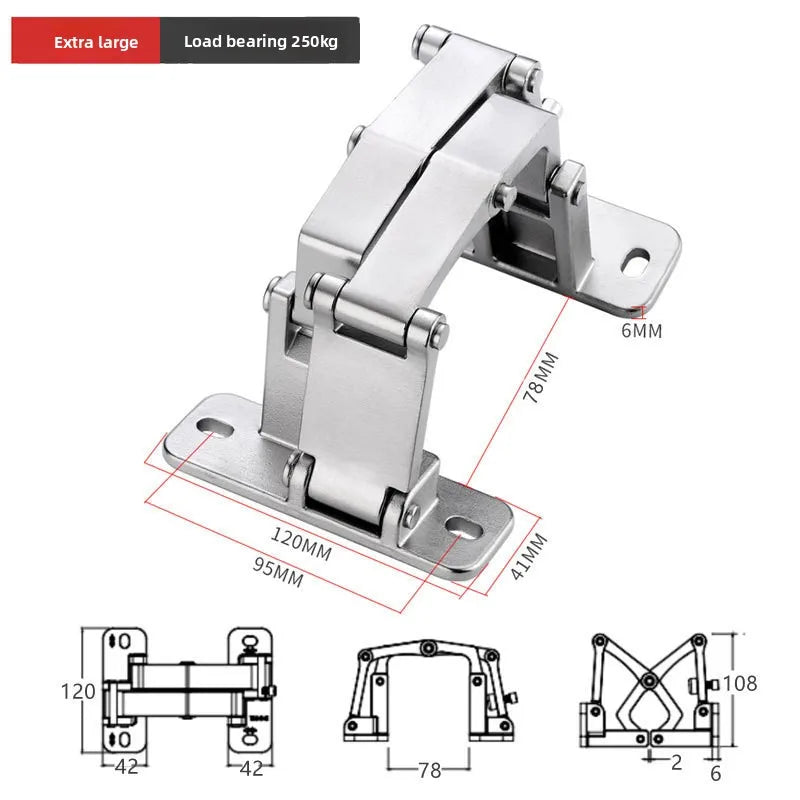 Stone Door Invisible Hinge Heavy-duty Hidden Door 180-degree Adjustable Hidden Door Hinge Two-dimensional Adjustable