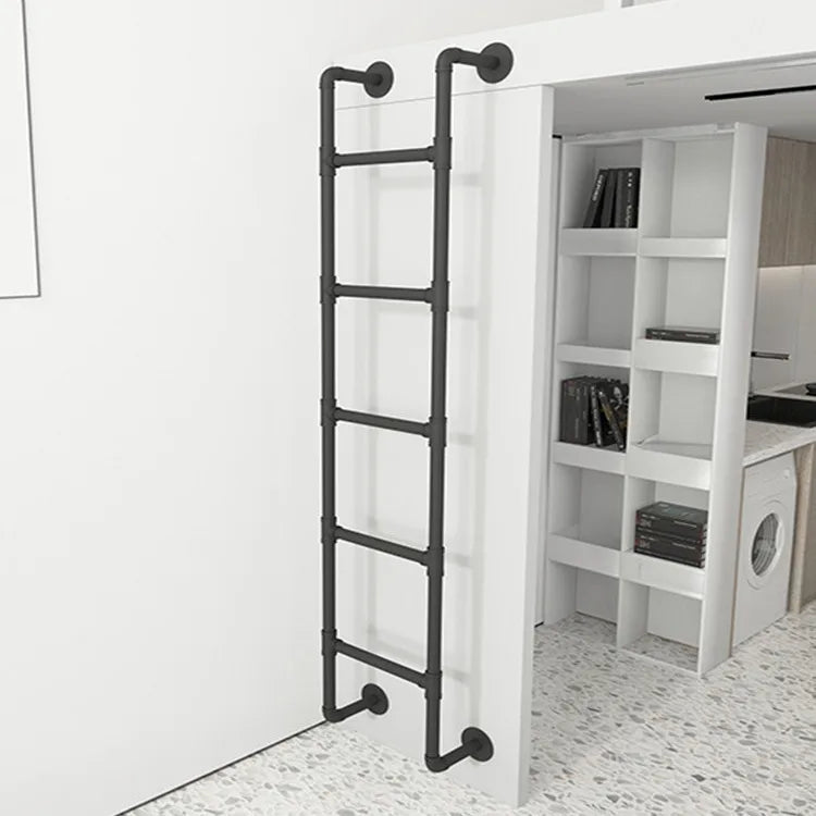 Nordic Ladder Household Straight Ladder Student Dormitory Up and Down Bed Ladder Loft Stairs Wrought Iron Loft Retro