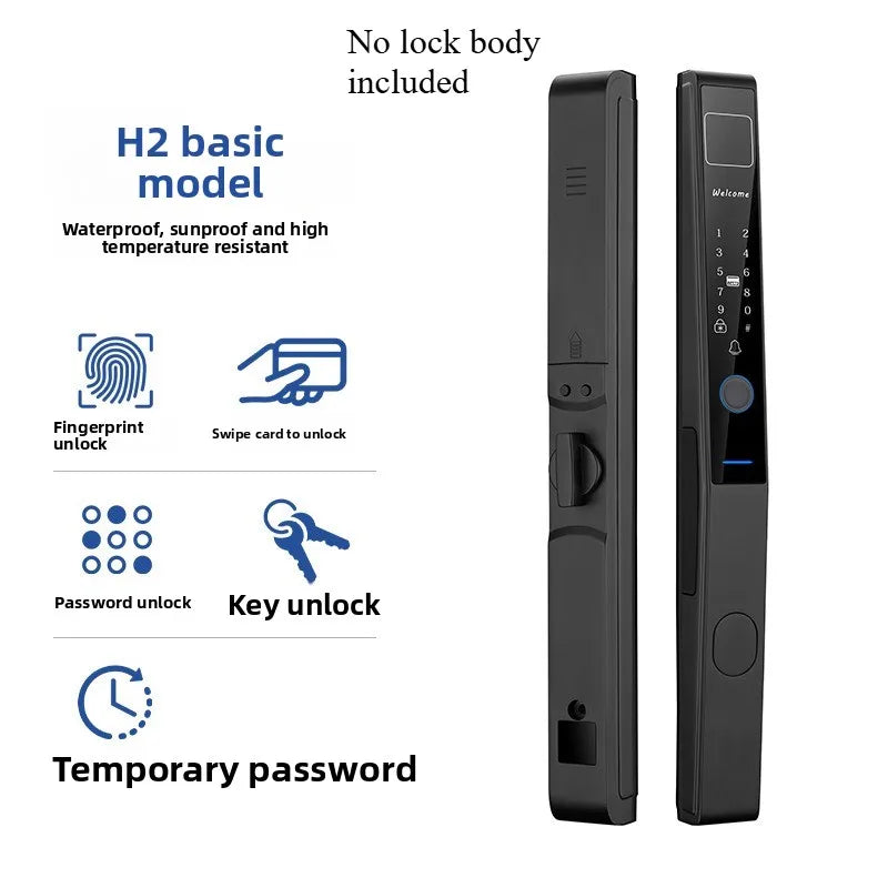 Broken Bridge Aluminum Facial Recognition Smart Lock Graffiti Fingerprint Lock Waterproof and High Temperature Resistance
