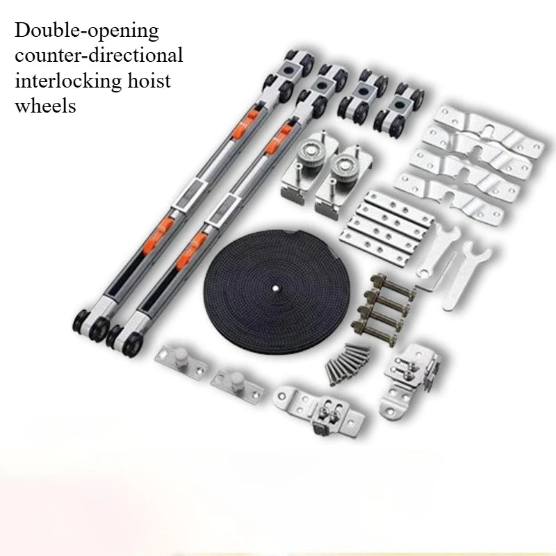 Three Linkage Two-way Buffer Hanger Two-three-four Linkage Sliding Door Silent Buffer Push-pull Upper Rail Accessories