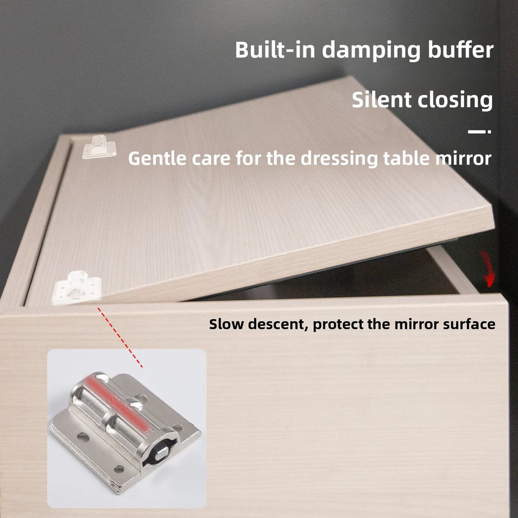 Ultra-Thin Dressing Table Soft Hinge for Flip Mirrors