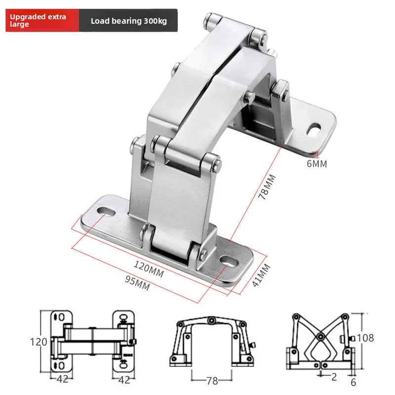 Stone Door Invisible Hinge Heavy-duty Hidden Door 180-degree Adjustable Hidden Door Hinge Two-dimensional Adjustable