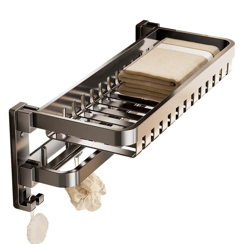 Gun Ash Towel Rack, Toilet Rack, Non-punching Bathroom Rack, Integrated Pendant, Toilet, Bathroom Towel Rack