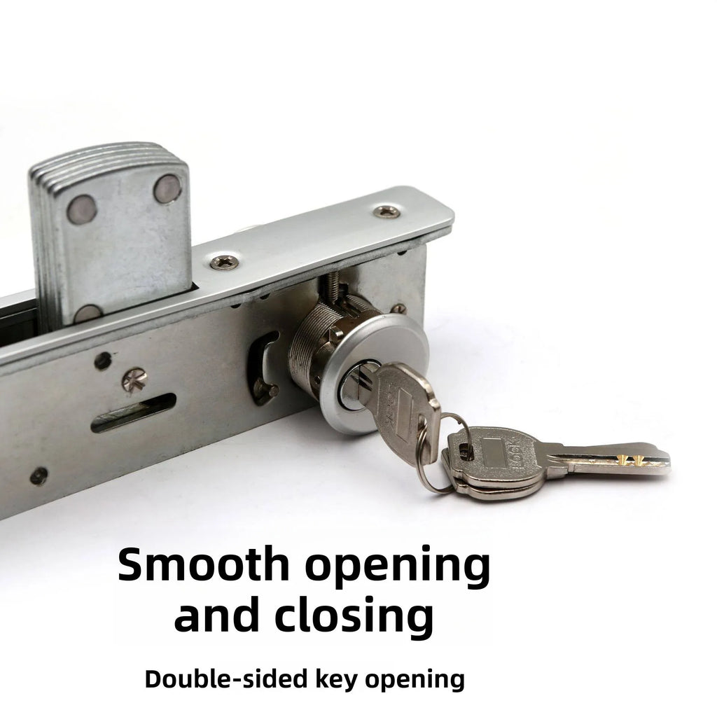 Framed Sliding Door Lock Heaven and Earth Lock Anti-theft Apartment Door Modern Simple Lock Hardware