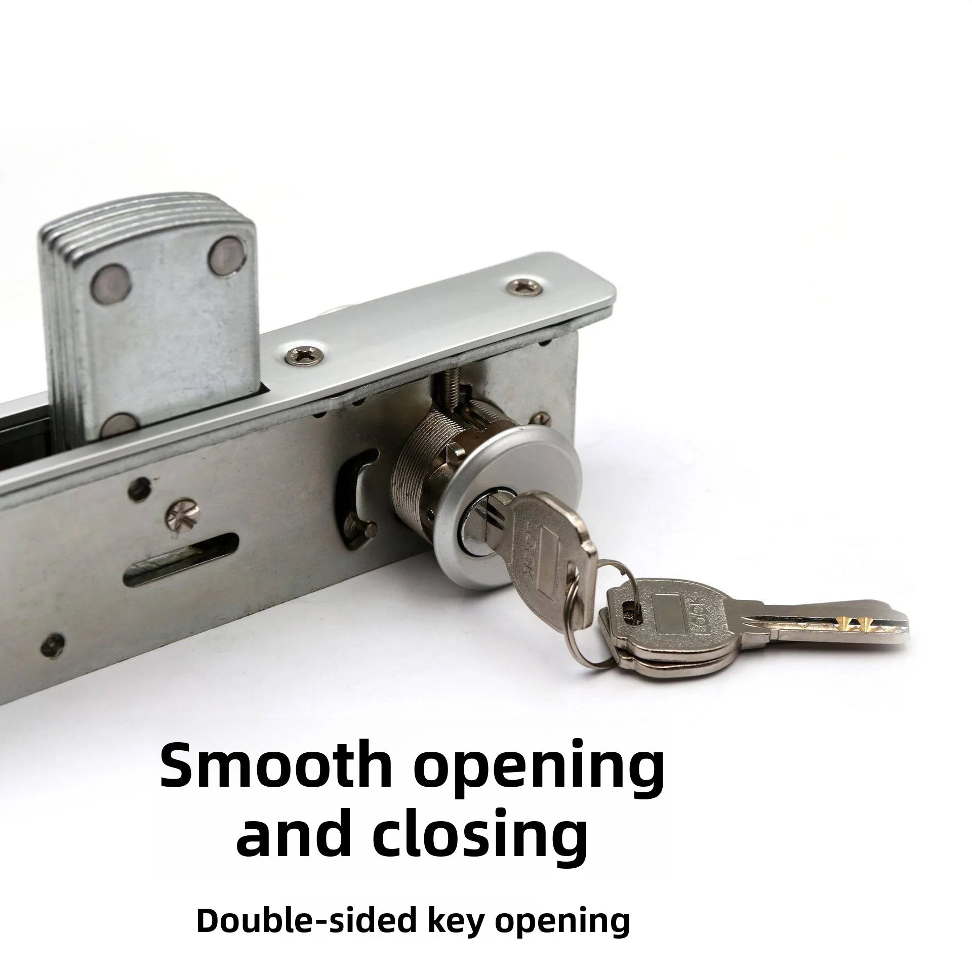 Framed Sliding Door Lock Heaven and Earth Lock Anti-theft Apartment Door Modern Simple Lock Hardware