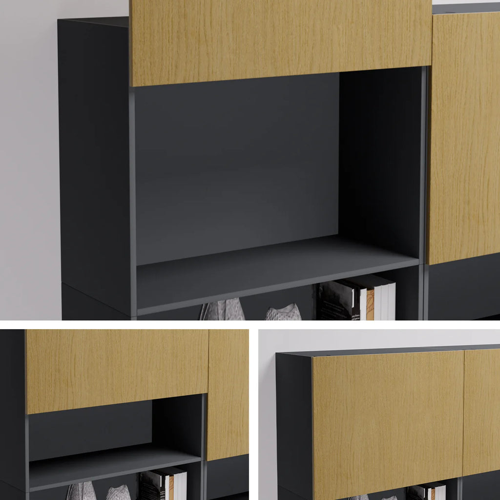 Up and Down Vertical Lift Sliding Door Hardware Cabinet Hanging Cabinet Single Door Moving Hover Rise Arbitrary Stop Accessories